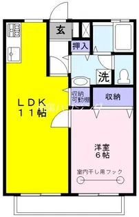 エクレールA【2階】の間取り