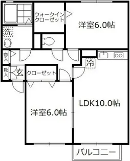 カサベルテ【1階】の間取り