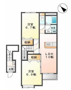 山形県山形市鈴川町3【アパート】の間取り
