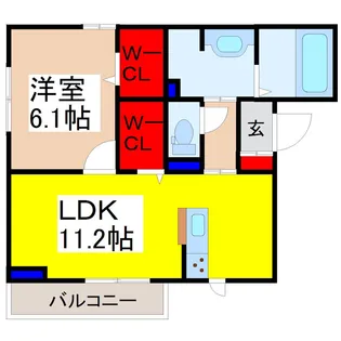 レスポワール.M【2階】の間取り