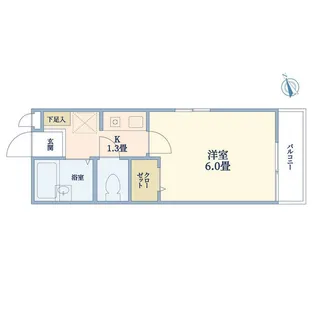 プラネットフラット【2階】の間取り
