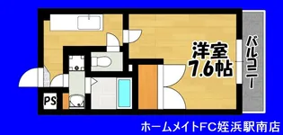 1Kの間取り画像