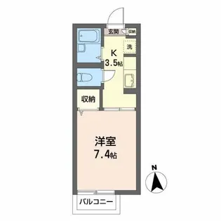 シャノンコート【2階】の間取り