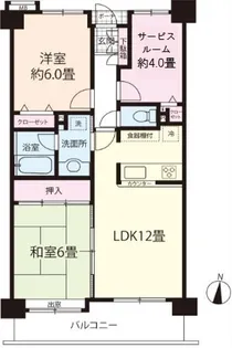 東京都足立区大谷田5【マンション】の間取り