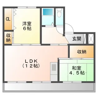 ヴィラナリー英田【3階】の間取り