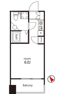 クレジデンス神谷町【9階】の間取り