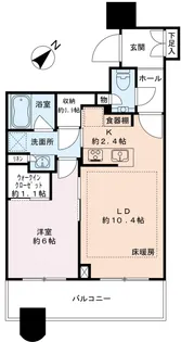 パークタワー勝どき サウス【27階】の間取り