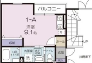 Casa Ebisu カーサエビス【1階】の間取り