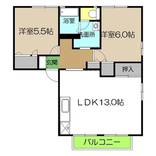 ファミール・ビレジA棟【2階】の間取り