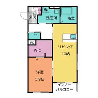 メルベーユ・トロア【3階】の間取り