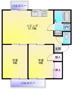 サニーハイツ【2階】の間取り