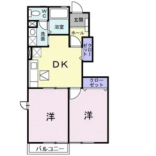 サンパティーク II【1階】の間取り