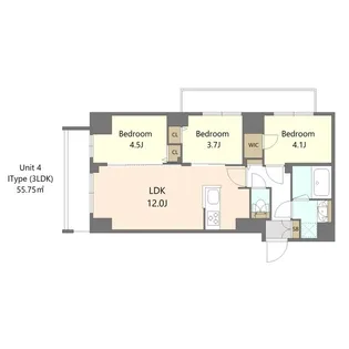 S-RESIDENCE高島平asolea【8階】の間取り