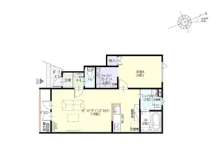北海道旭川市南六条通26【アパート】の間取り