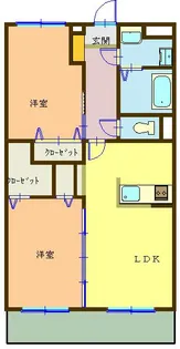 ディアコート【2階】の間取り