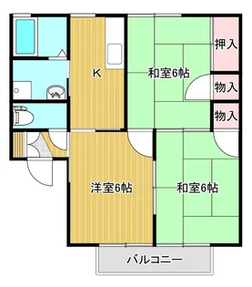 セジュールモナミ【2階】の間取り