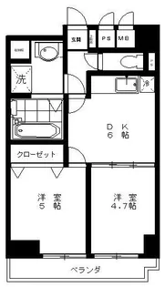 第2ロイヤルシラコ【4階】の間取り