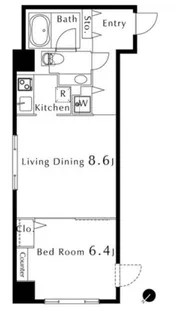 カスタリア水天宮【9階】の間取り