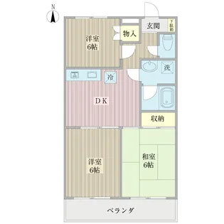 シャルマン・ドムール【1階】の間取り