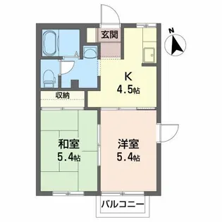 サンテ・ミリオン A【2階】の間取り