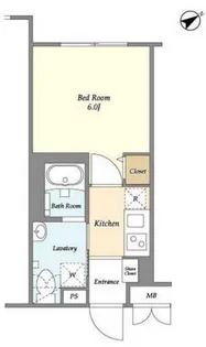 ディームス初台I【2階】の間取り