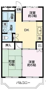 埼玉県所沢市美原町2【マンション】の間取り