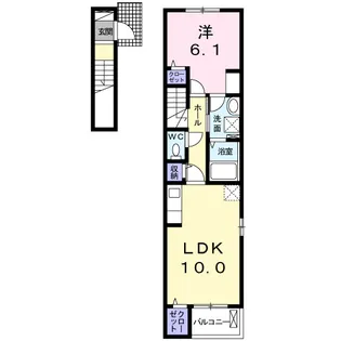 リジエール・ウエスト【2階】の間取り