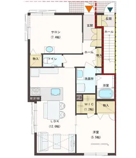 T-FRONT【1階】の間取り