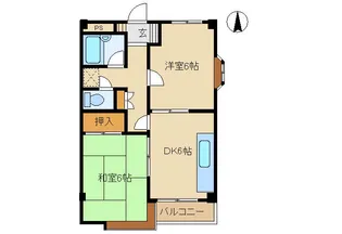 メゾンドボネ【2階】の間取り