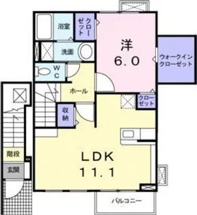 メゾン ソレイユ【2階】の間取り
