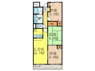 プ・ヴォワール21【3階】の間取り