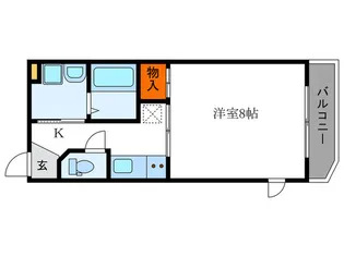 ウエストコ-ト北白川【1階】の間取り