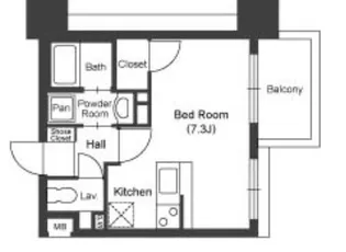 willDo中洲【9階】の間取り