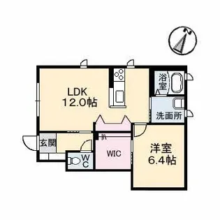 nコート【1階】の間取り