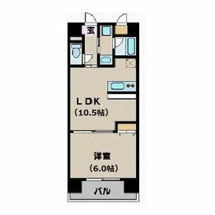 東京都新宿区新宿2【マンション】の間取り