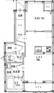 ルミウス延喜A棟【1階】の間取り