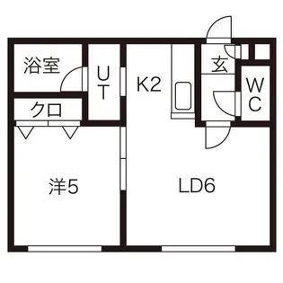 ノースキャピタル2【2階】の間取り