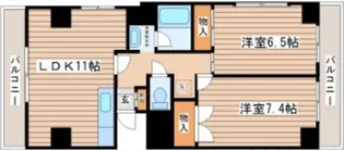 メイゾン西多賀【1階】の間取り