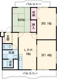 キャッスルMISE A【2階】の間取り