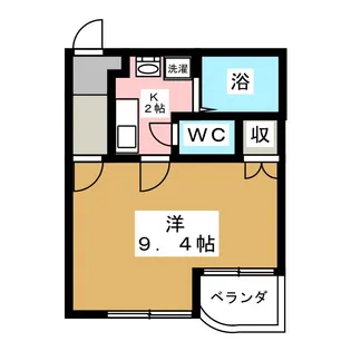 クレバービュー【2階】の間取り