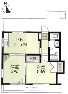 ハウススター富士見台【2階】の間取り