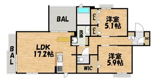 シャーメゾン ラト ファミリア【3階】の間取り