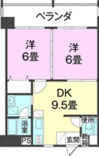 丸金与那原【3階】の間取り