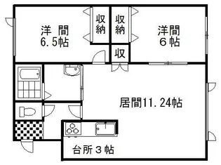 ブランシェII【1階】の間取り