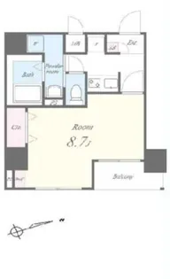 エヴァンコート カシマ【3階】の間取り