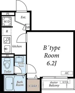 DS中目黒【2階】の間取り