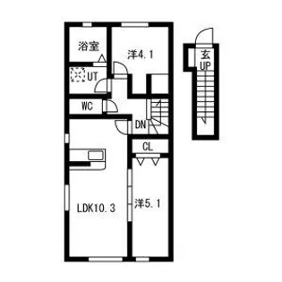 EQUUS(エクウス)B【2階】の間取り