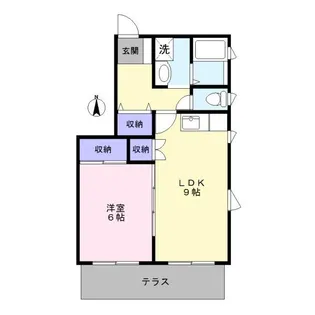 メゾンドキャンズ【1階】の間取り