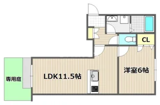 リュミエール A【1階】の間取り