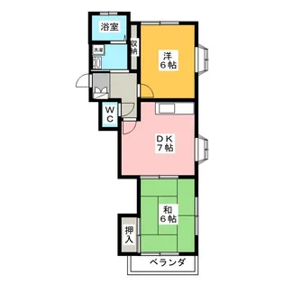 プランドールB【2階】の間取り